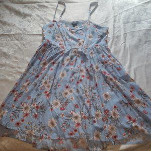 Size 2 Torrid Light Blue High Low Dress